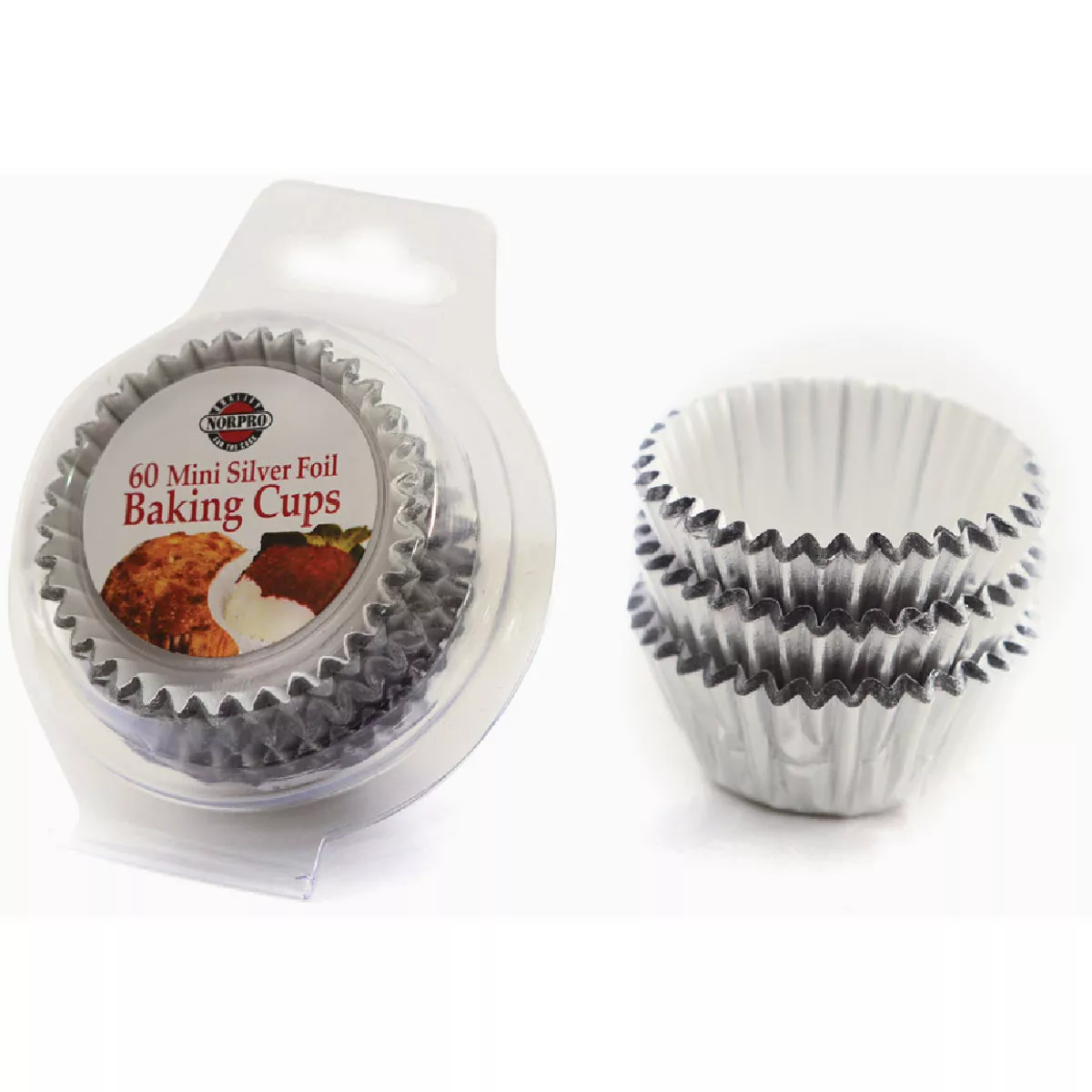 Norpro Mini Silver Foil Baking Cups/Liners (60-Count)- - photo 2