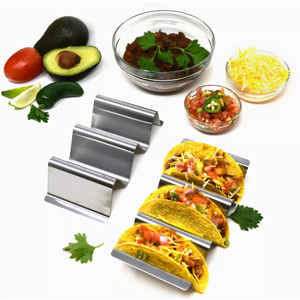 Norpro Stainless Steel Taco Rack (2-Pack) - photo 5
