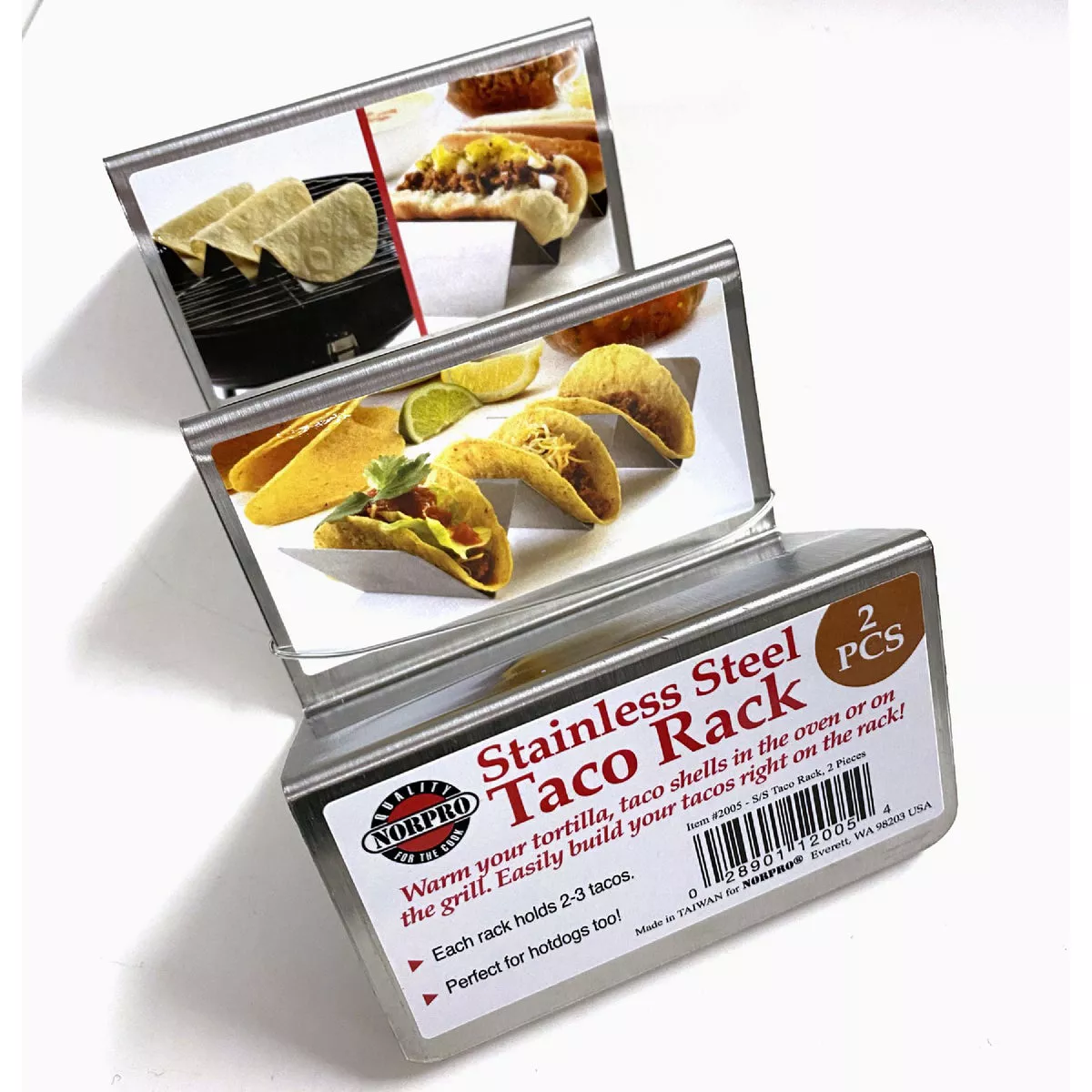 Norpro Stainless Steel Taco Rack (2-Pack) - photo 2