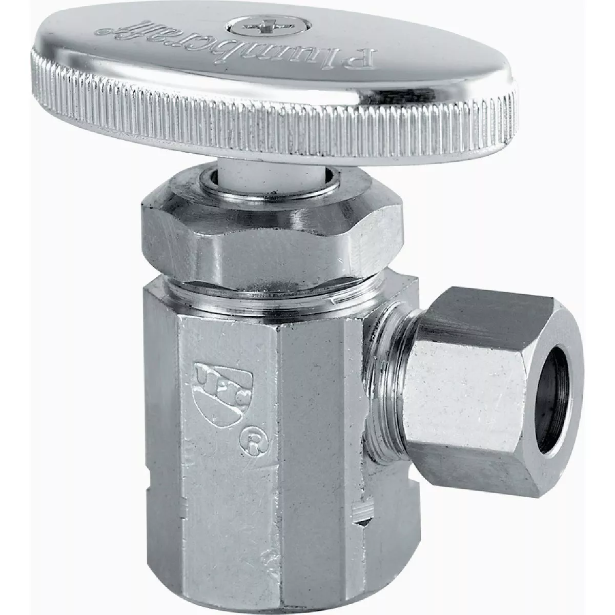 Plumb Craft 1/2 In. FIP x 3/8 In. Compression Chrome Angle Valve