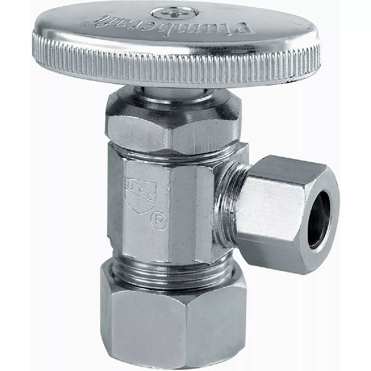 Plumb Craft 5/8 In. Compression x 3/8 In. Compression Chrome Angle Valve