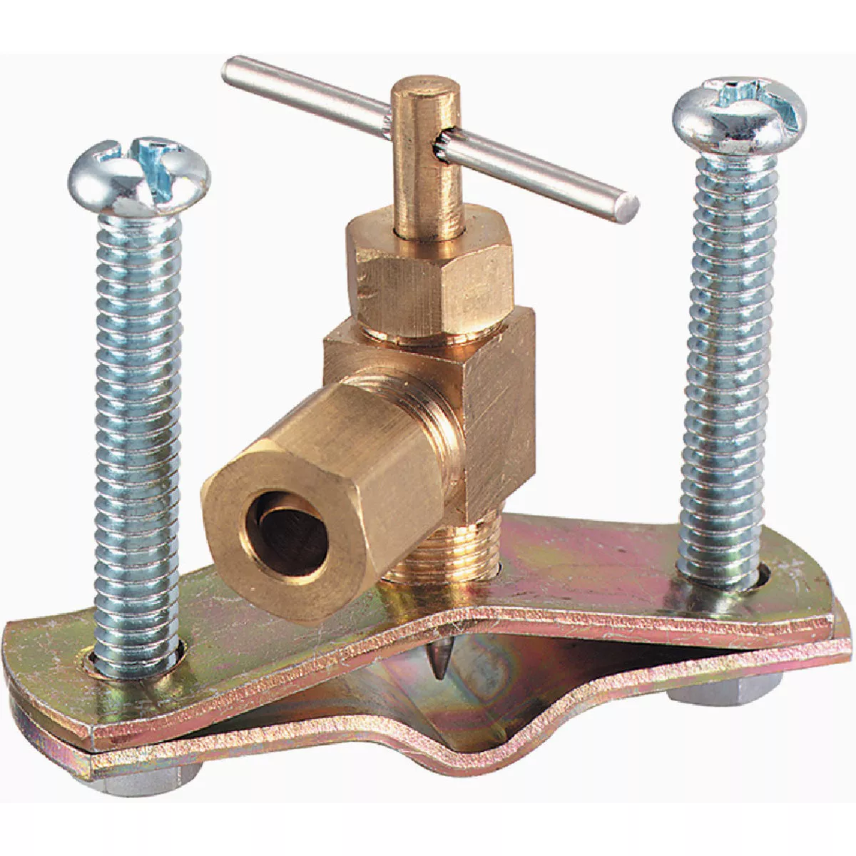 Plumb Craft 1/4 In. Brass Compression Saddle Valve