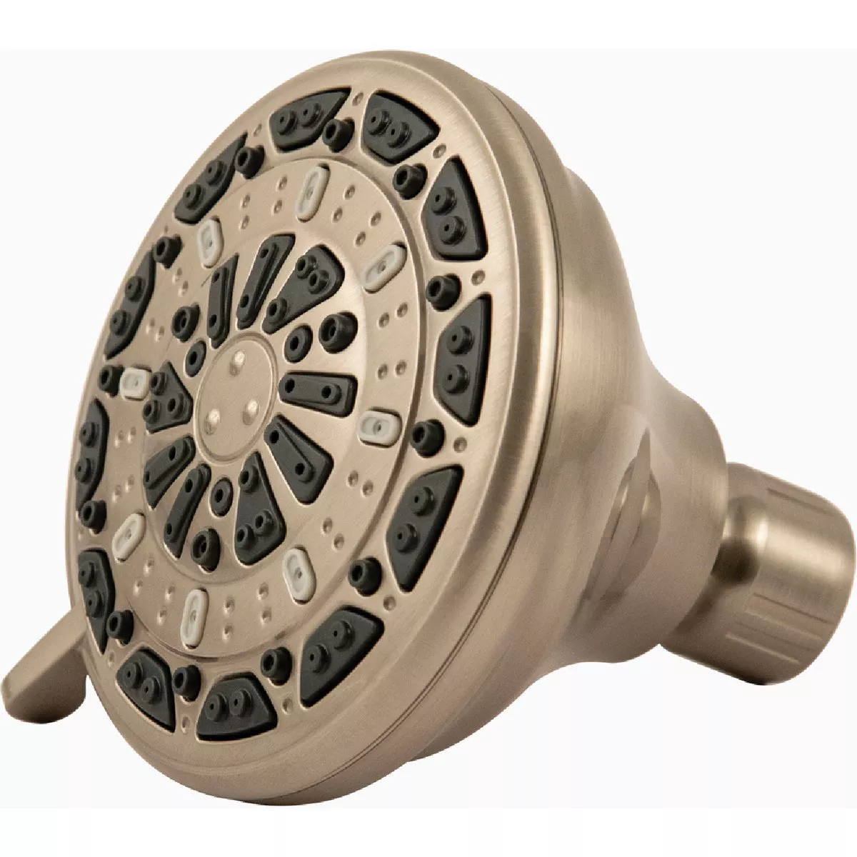 Waxman Serene 6-Spray Fixed Shower Head, Brushed Nickel