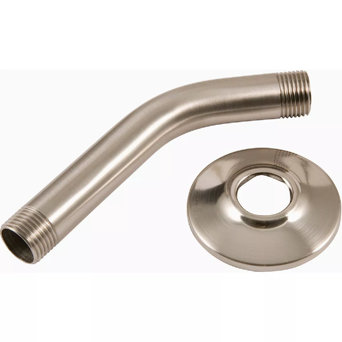Body Moods 6 In. Brushed Nickel Shower Arm with Flange