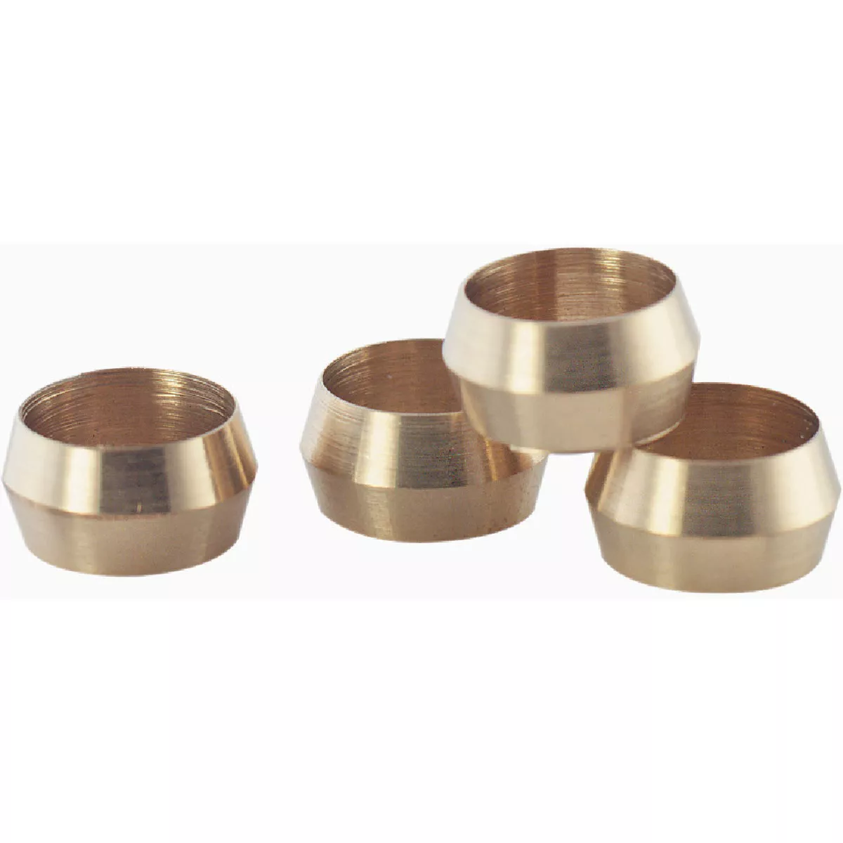 Plumb Craft 3/8 In. Brass Compression Sleeve (4-Pack)