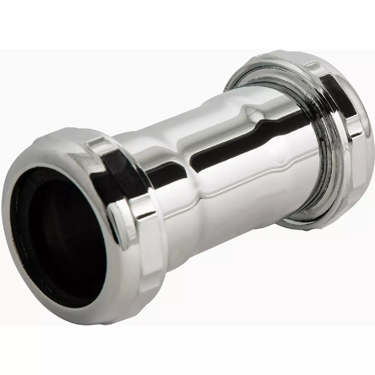 Plumb Craft 1-1/4 In. Chrome-Plated Brass Double Straight Coupling