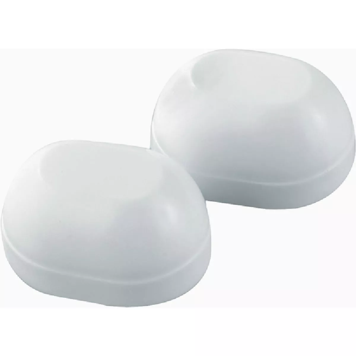 Plumb Craft White Oval Toilet Bolt Caps (2-Pack)