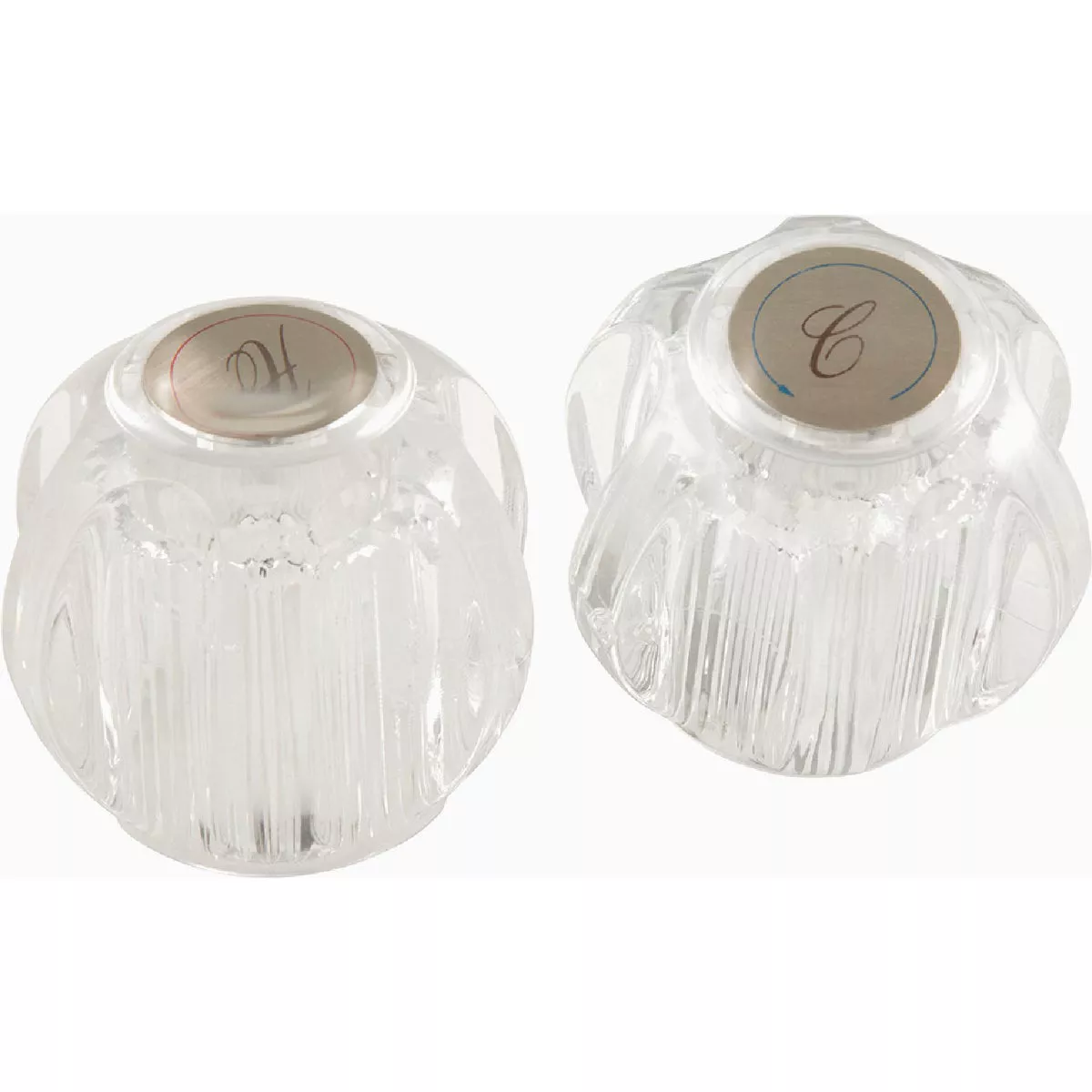 Plumb Craft Clear Kitchen or Lavatory Faucet Knobs for Delta Faucets