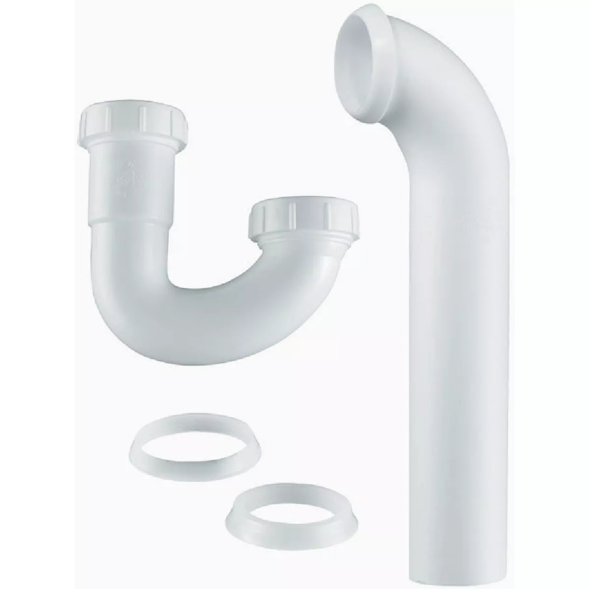 Plumb Craft 1-1/2 In. or 1-1/4 In. White Plastic P-Trap (7670000N)