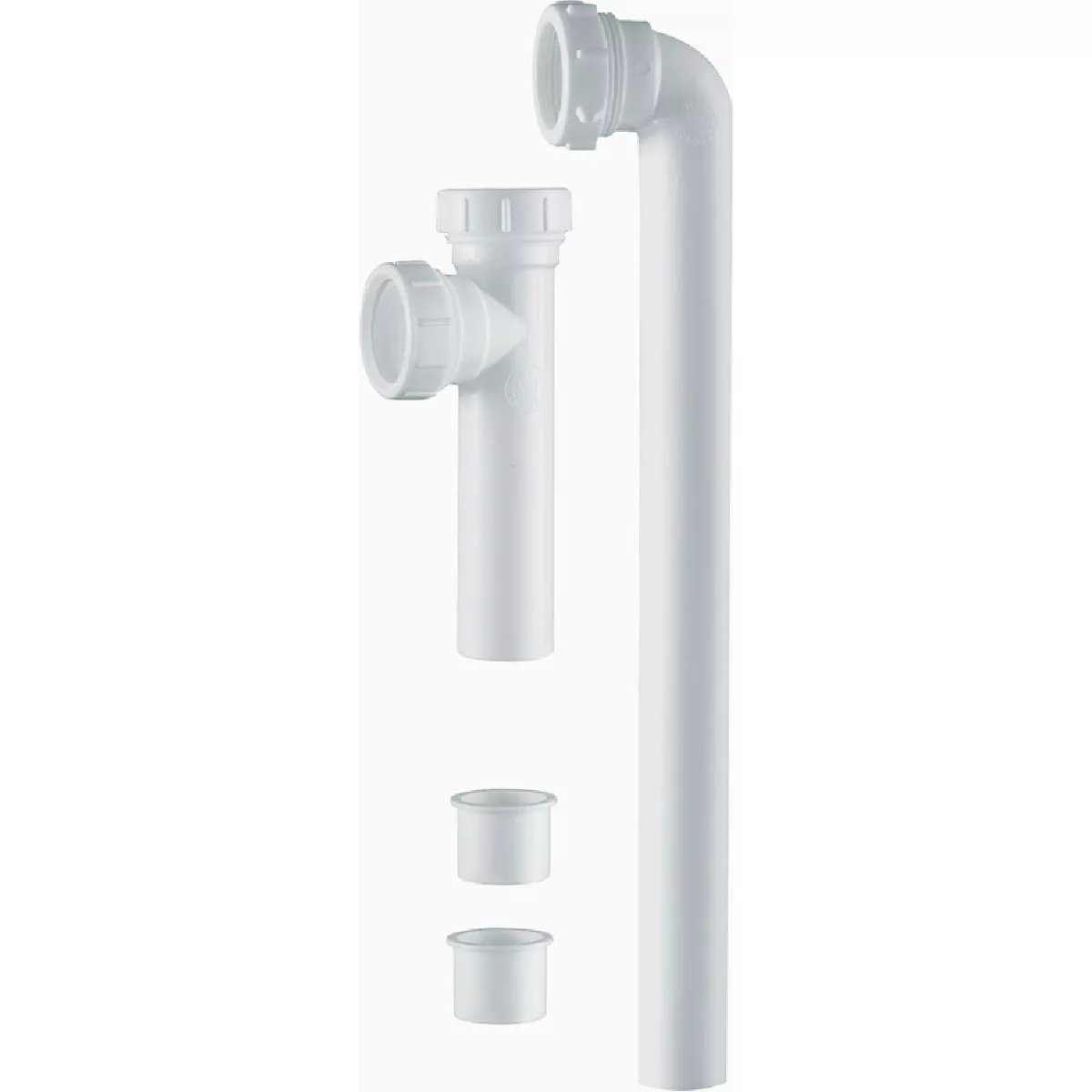 Plumb Craft 1-1/2 In. x 16 In. White Plastic End Outlet Drain Assembly-