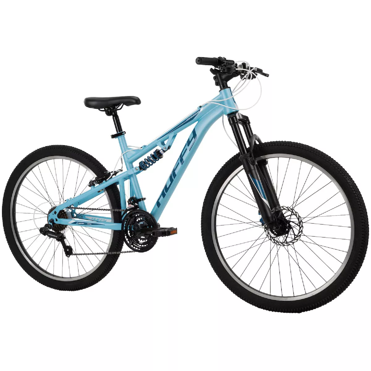 Huffy Marker 26 In. 21-Speed Women's Sky Blue Dual Suspension Mountain Bicycle-