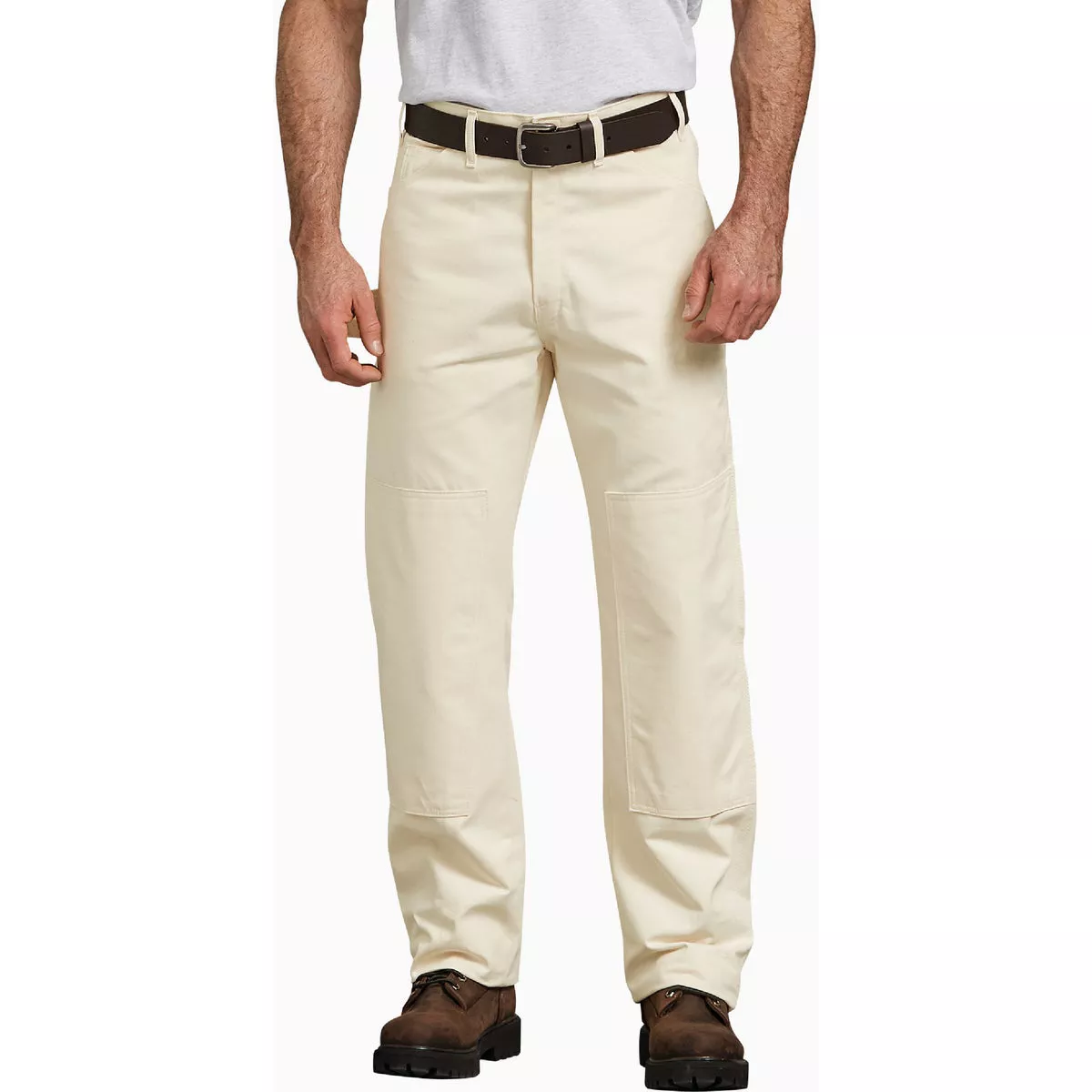 Dickies Men's 32x32 Natural Beige Double Knee Utility Painter's Pants