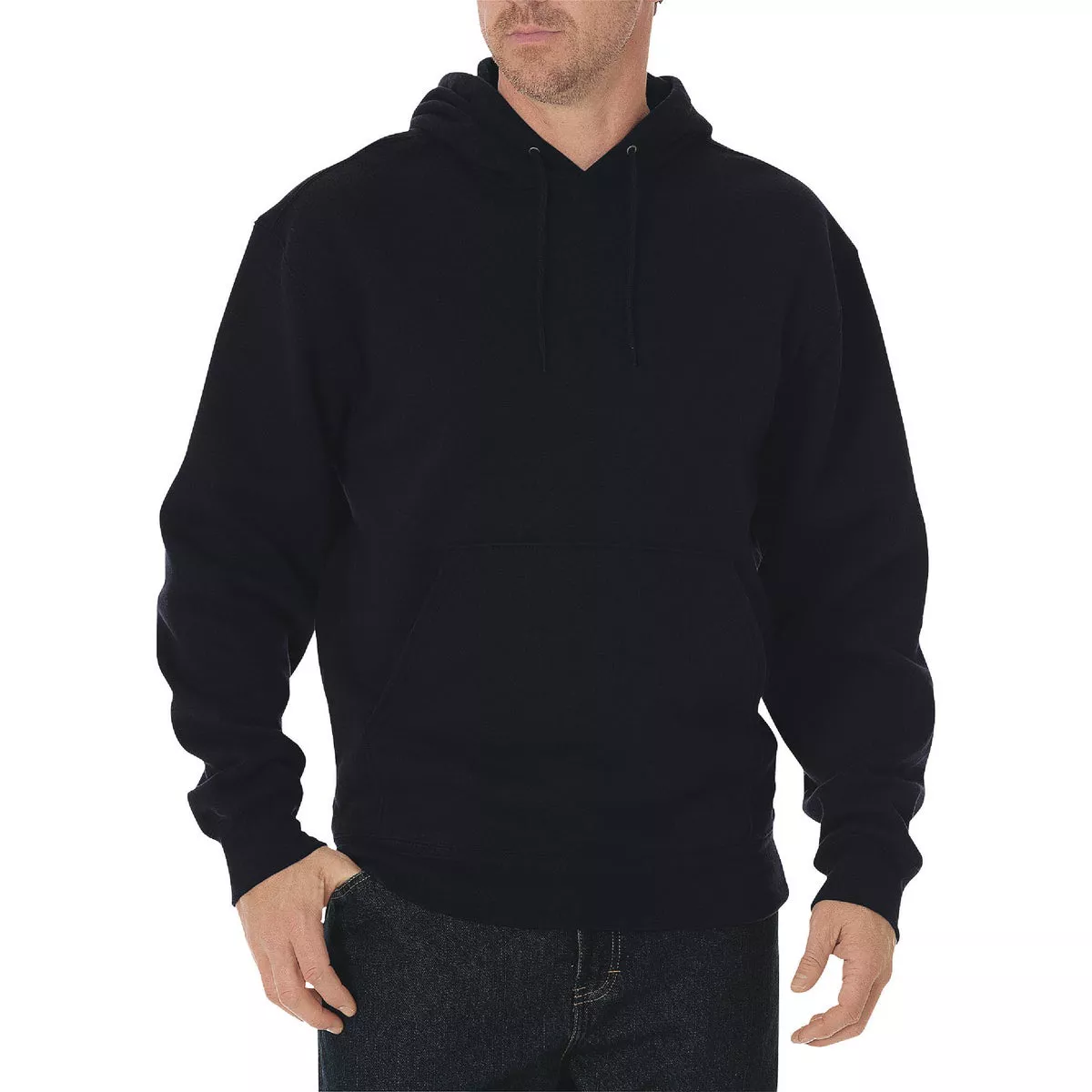 Dickies 2XL Black Men's Fleece Pullover Hoodie
