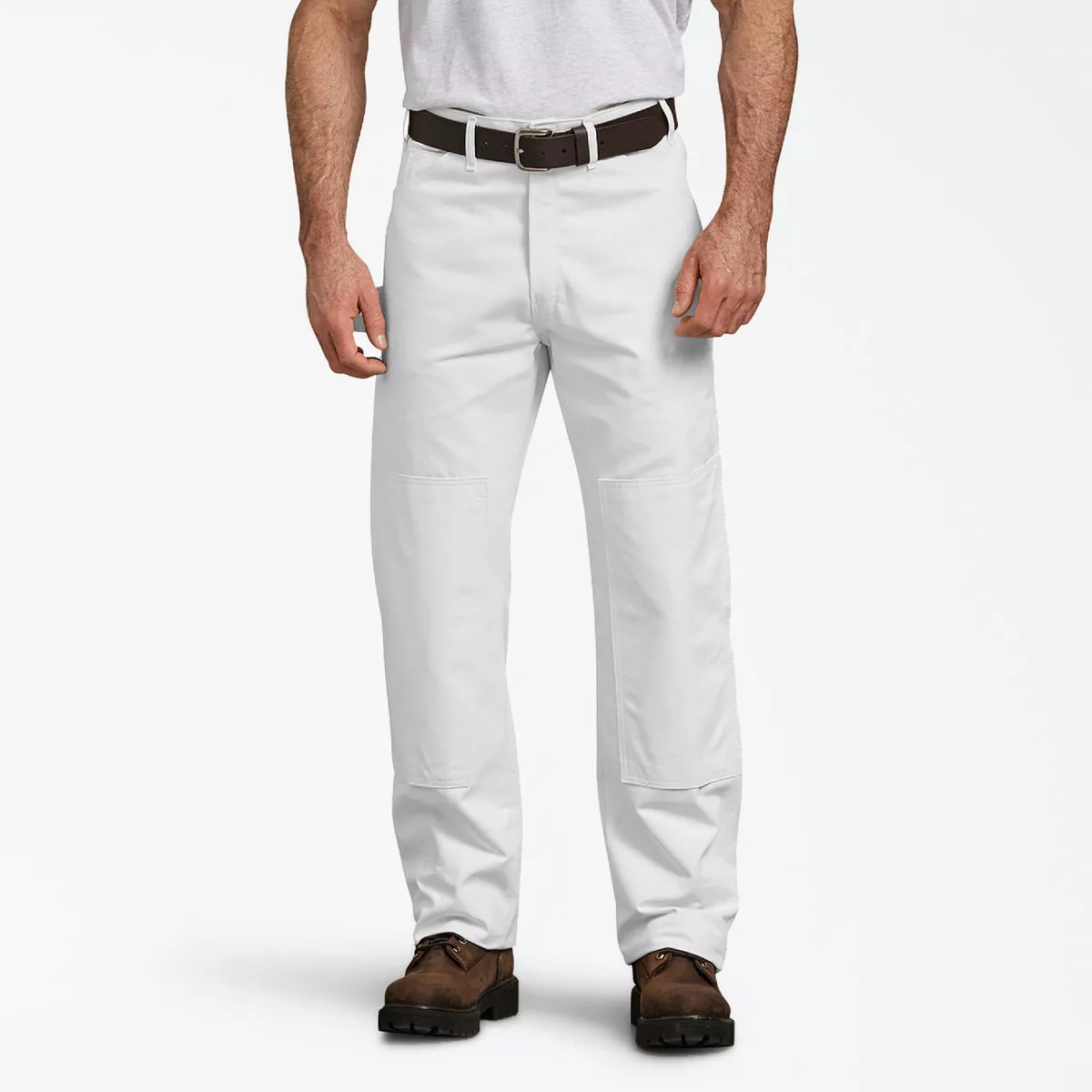 Dickies Men's 34x30 White Double Knee Utility Painter's Pants