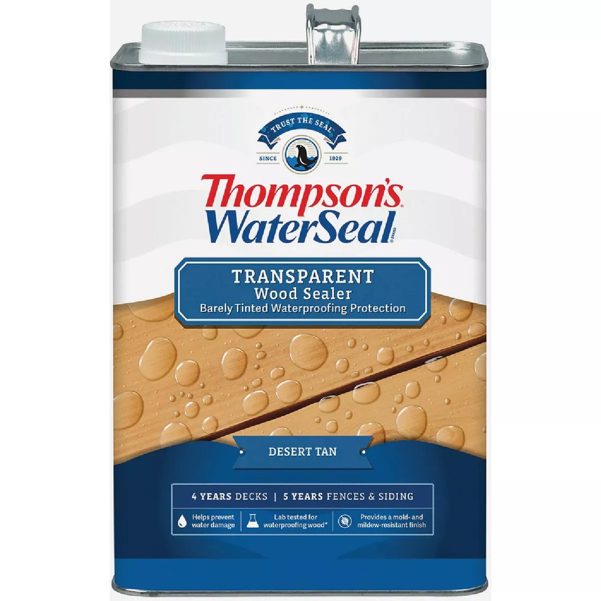 Thompson's WaterSeal Transparent Exterior Wood Stain & Sealer, Desert Tan, 1 Gal.