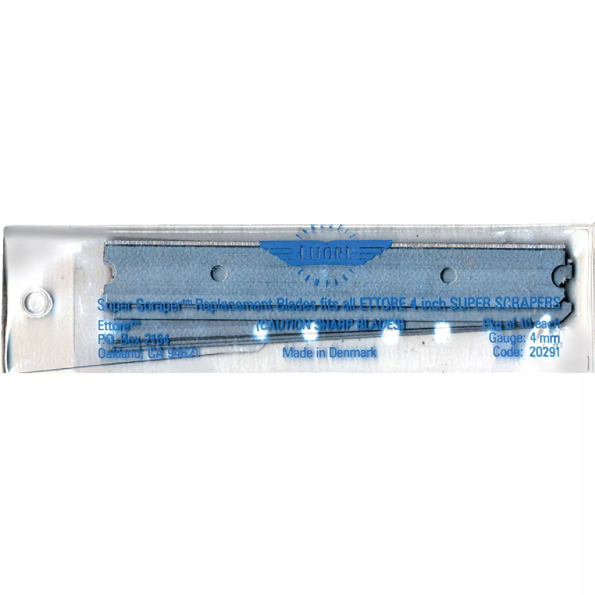 Ettore Heavy Duty 4 In. Super Window Scraper Replacement Blades