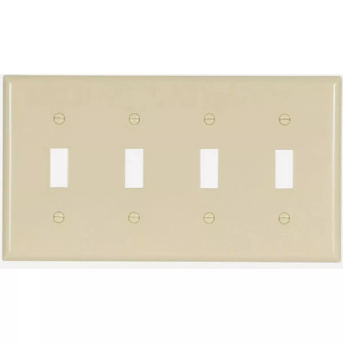 Eaton 4-Gang Switch Wall Plate, Ivory