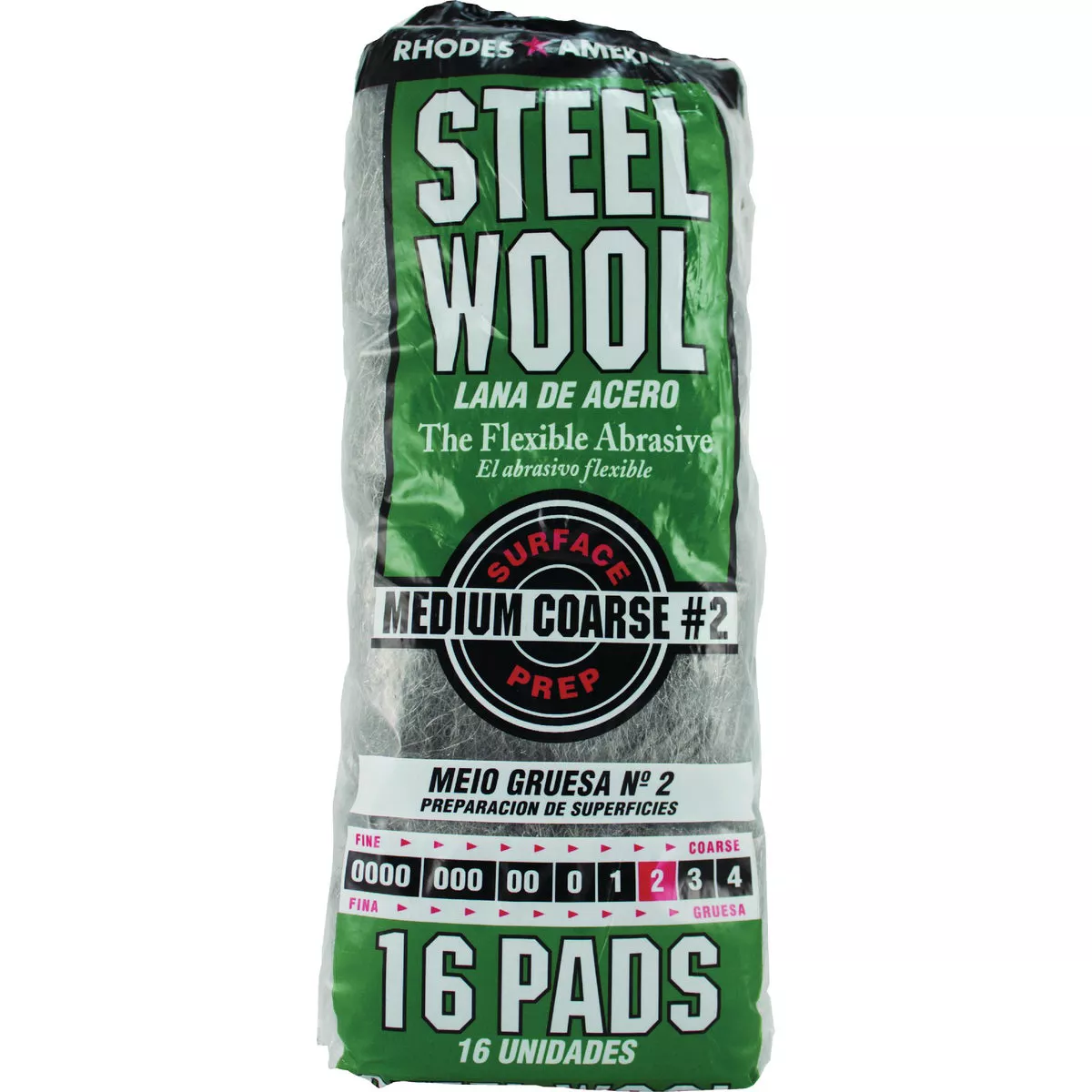 Homax Rhodes American #2 Surface Prep Steel Wool (16-Pack) - photo 2