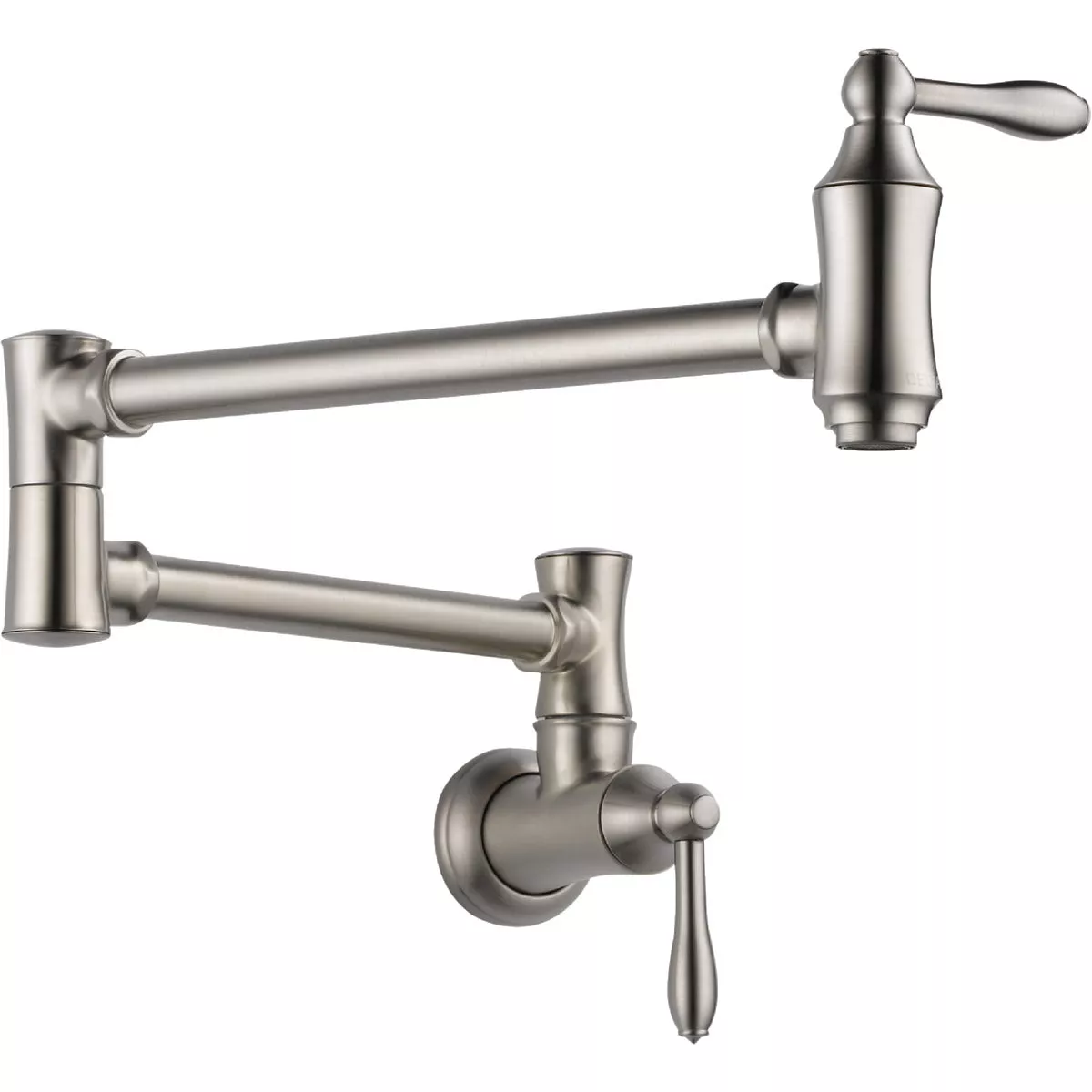 Delta Traditional Dual Handle Pot Filler Faucet, Stainless