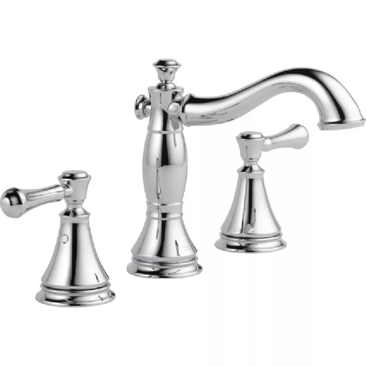 Delta Cassidy Chrome 2-Handle Lever 6 In. to 16 In. Widespread Bathroom Faucet