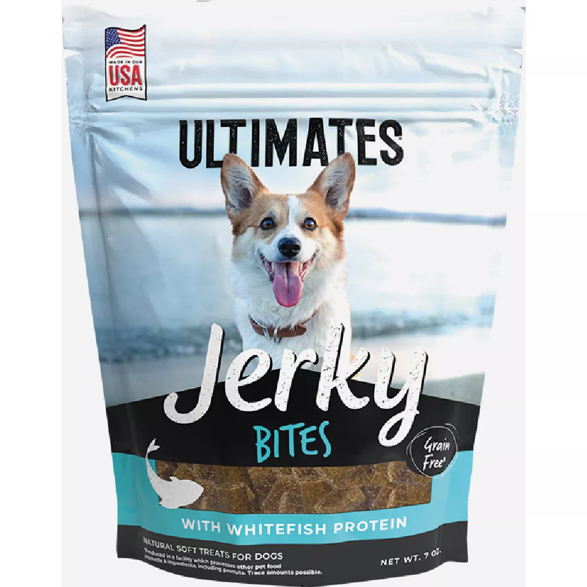 Uktimates 7 Oz. Grain Free Whitefish Jerky Bites Dog Treat