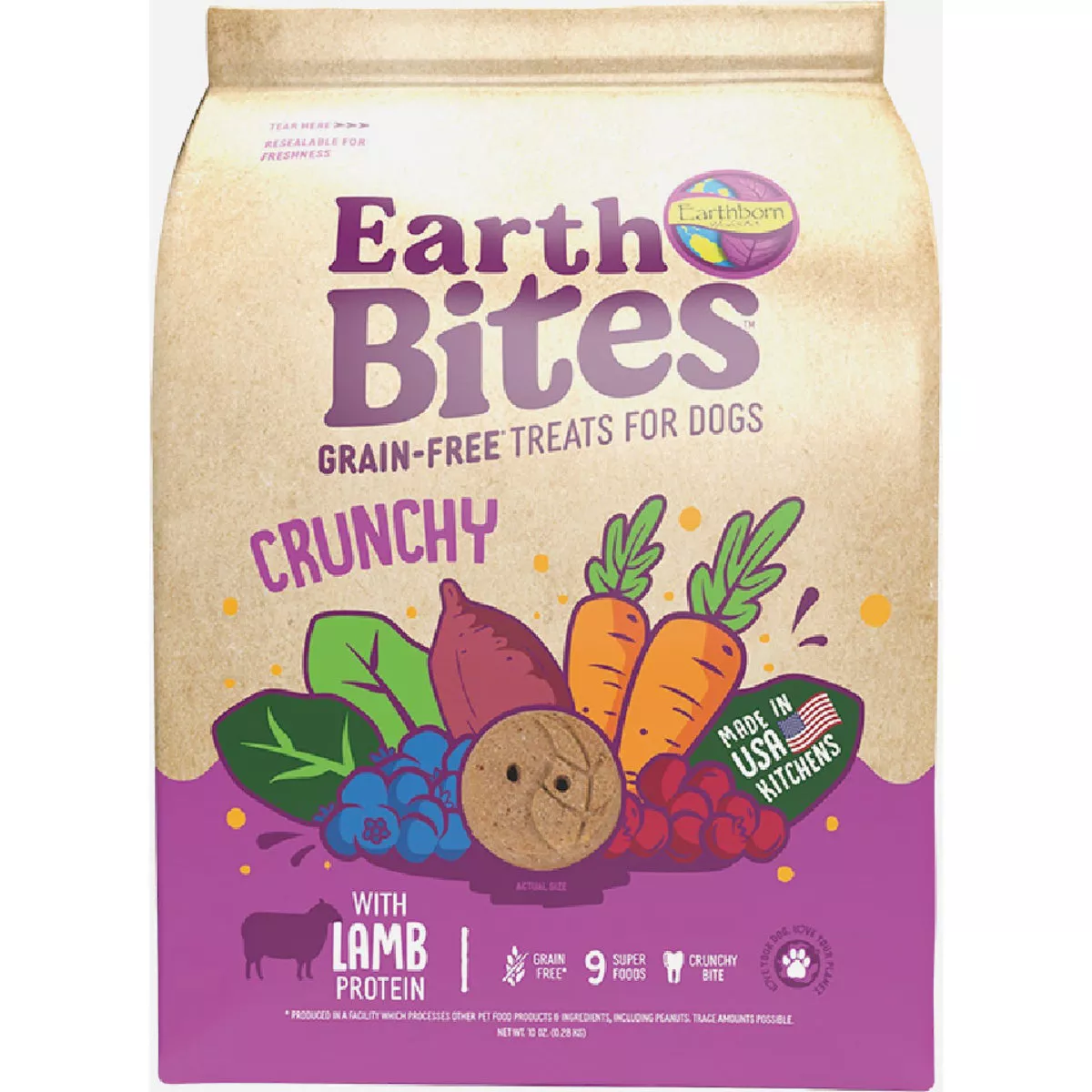 Earthborn 10 Oz. Earthbites Chewy with Lamb Protein Dog Treat