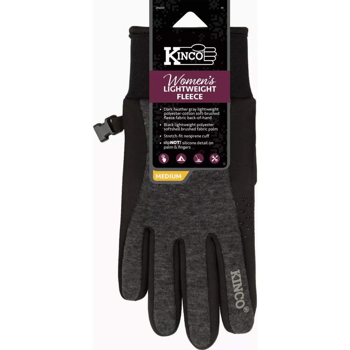 Kinco Women's Medium Lightweight Fleece Glove