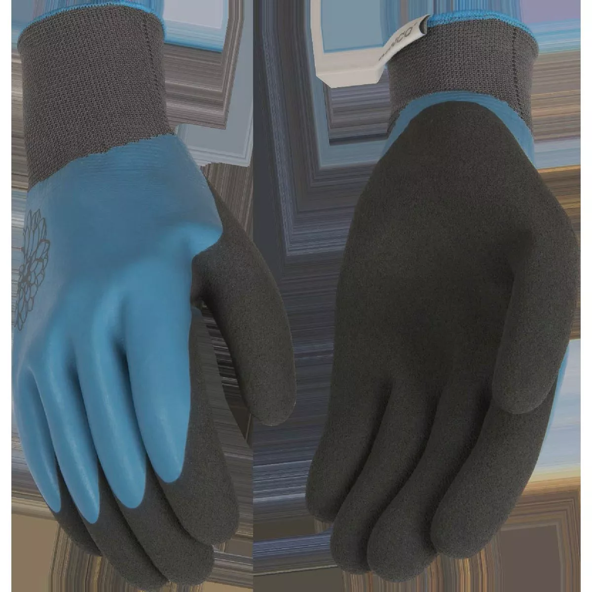 Kinco Women's Small HydroFlector Waterproof Polyester Knit Shell & Double-Coated Latex Palm Work Glove-