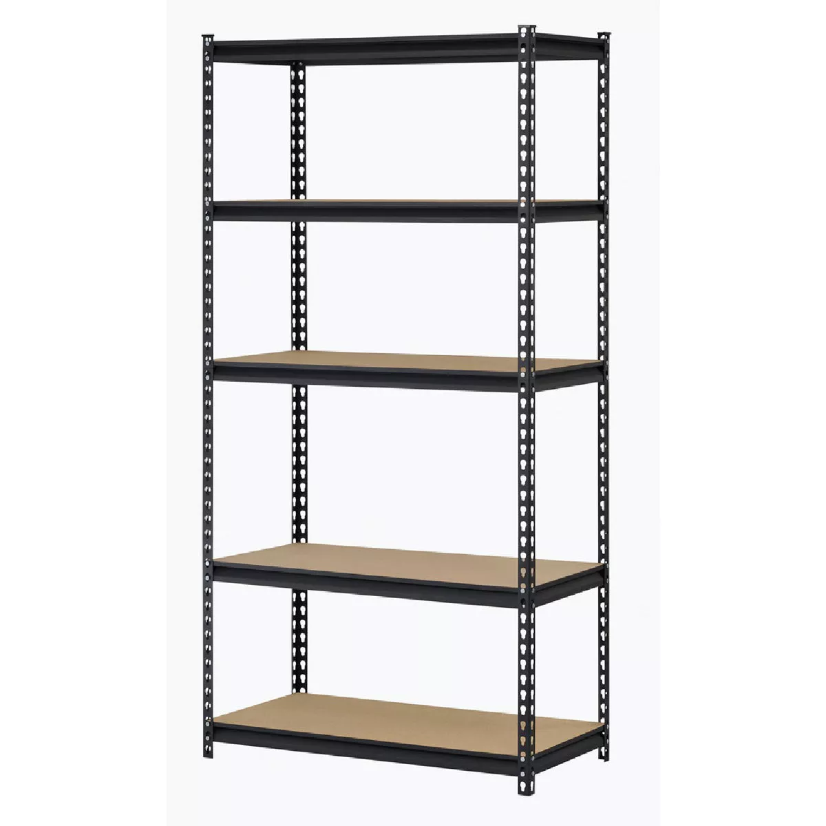 Edsal Muscle Rack 36 In. x 73 In. x 18 In. 5-Shelf Black Steel Shelving ...