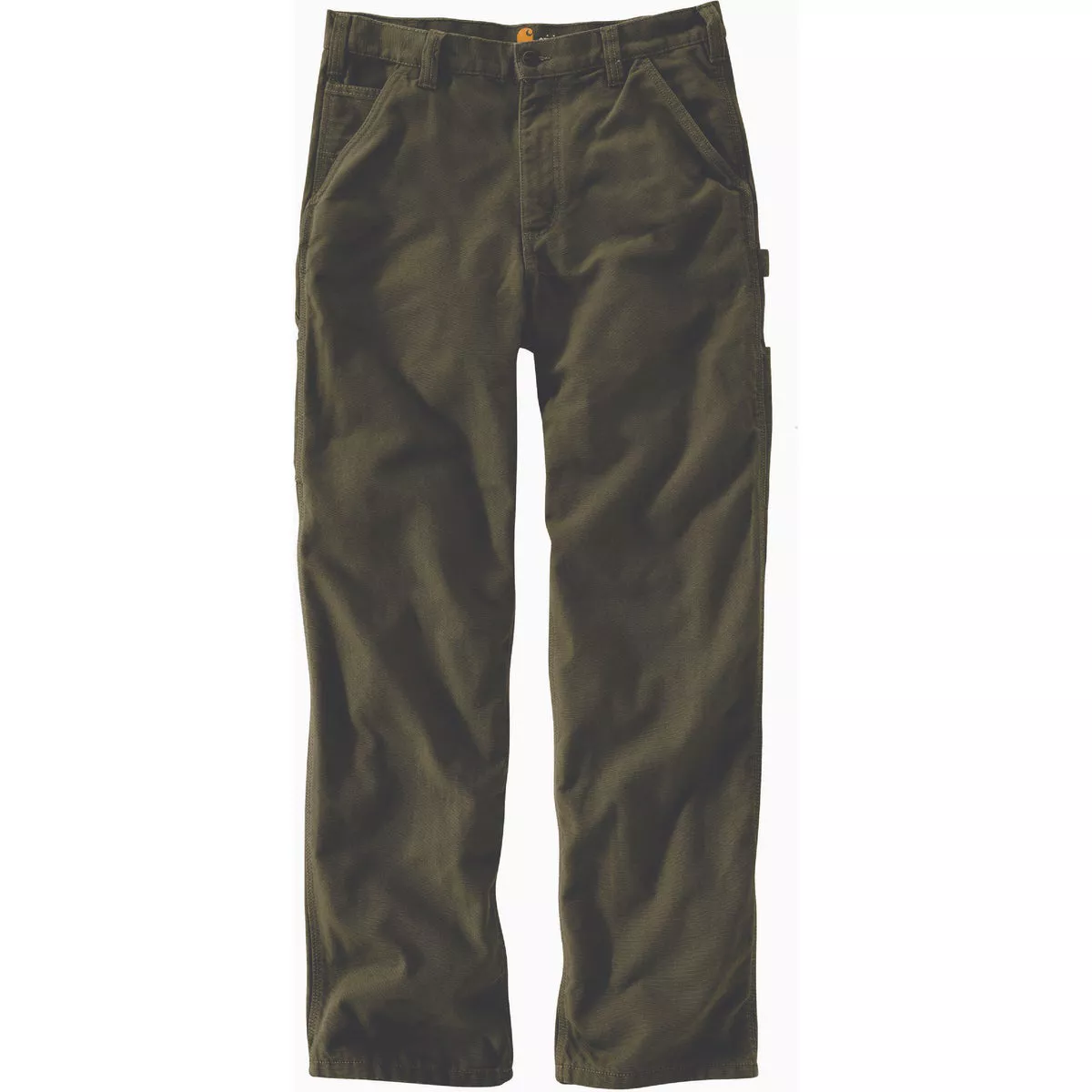 Carhartt Men's 35x30 Moss Washed Duck Utility Work Pants, Loose Fit