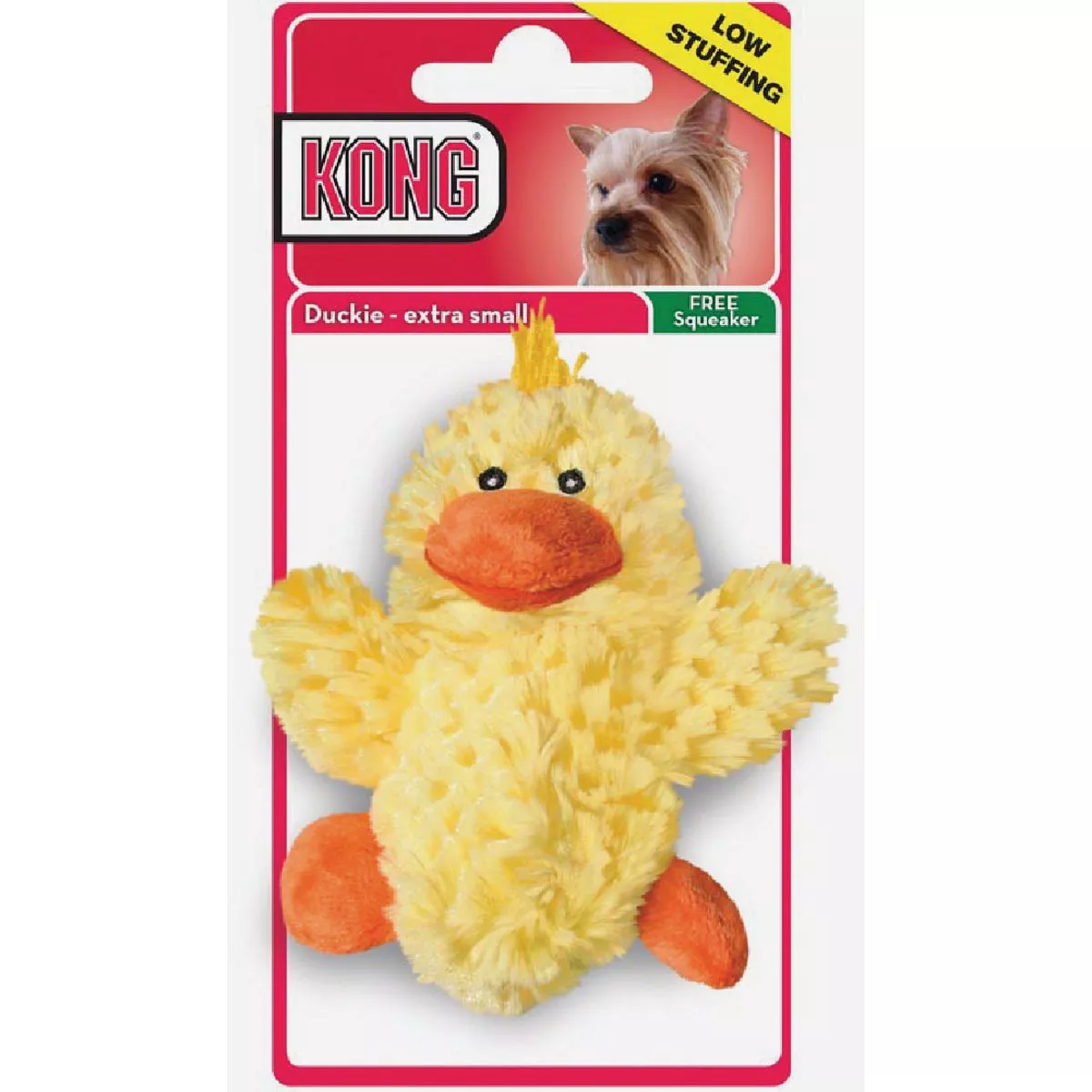 Kong XS Unstuffed Teddy Bear with Squeaker Dog Toy
