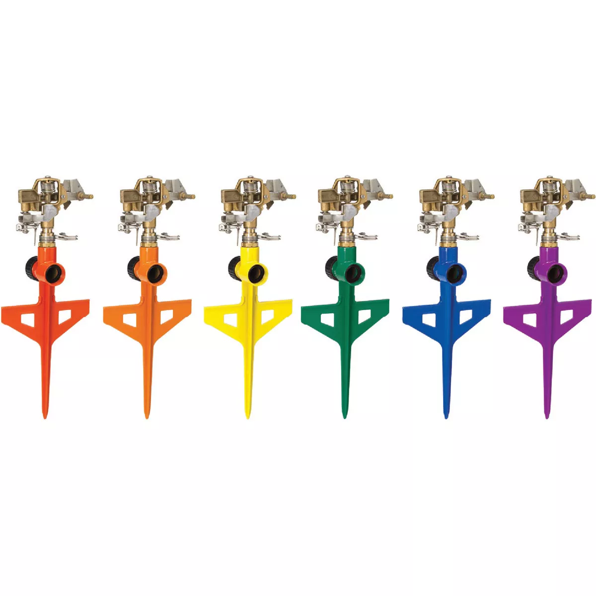 Dramm ColorStorm Brass/Zinc/Aluminum 71 Ft. Dia. Adjustable Stake Impulse Sprinkler