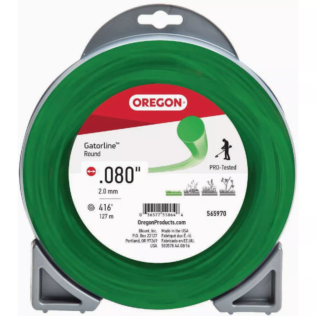 Oregon Gatorline .080 In. x 416 Ft. Round Trimmer Line