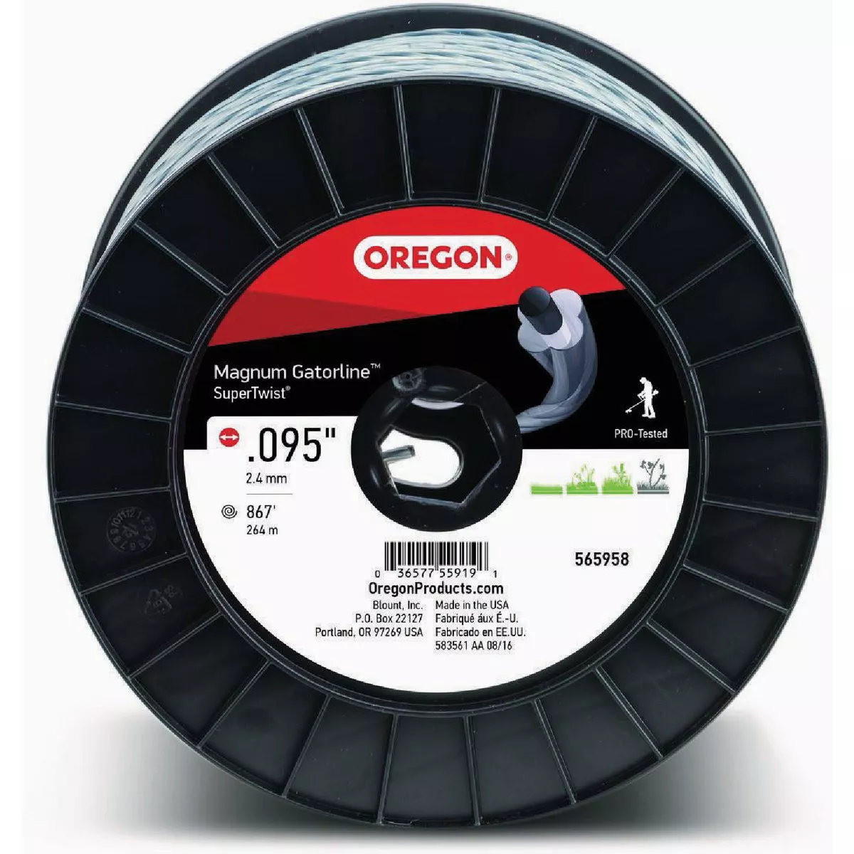 Oregon Magnum Gatorline .095 In. x 867 Ft. Supertwist Trimmer Line