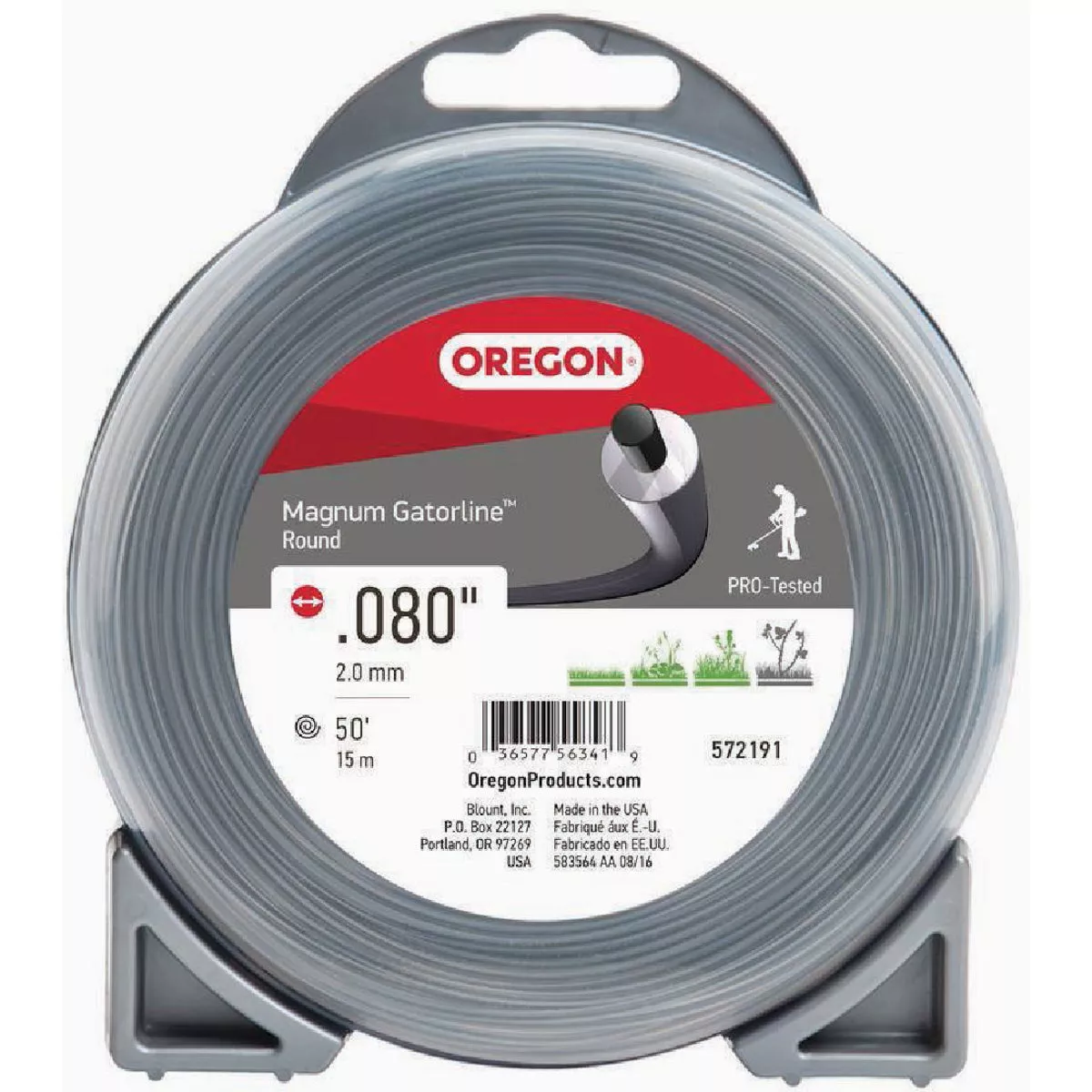 Oregon Magnum Gatorline .080 In. x 50 Ft. Round Trimmer Line