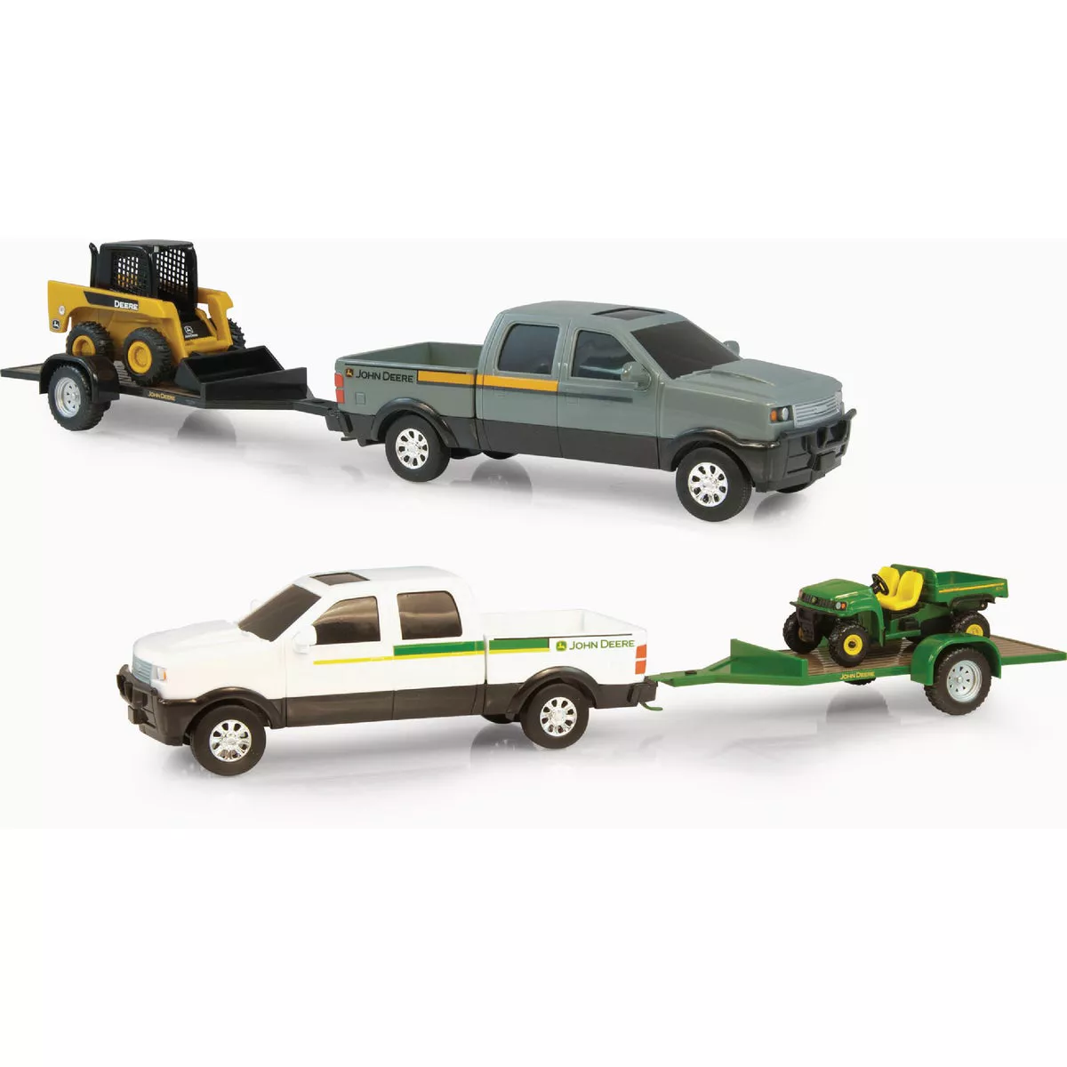 JOHN DEERE Die-Cast Metal Pickup Hauling Set