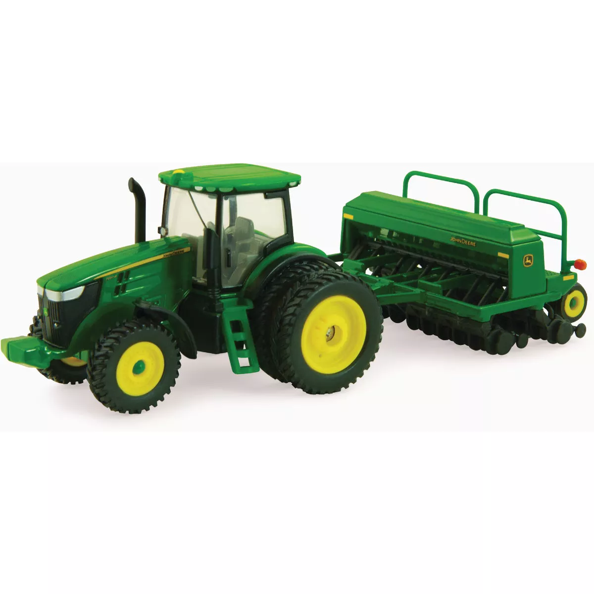 JOHN DEERE 7215R Die-Cast Metal 1:64 Tractor with 1590 Grain Drill