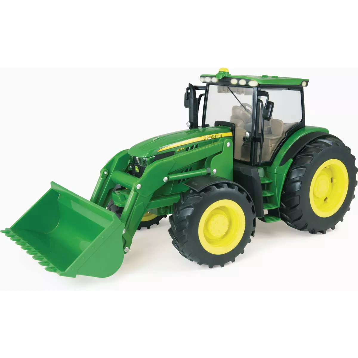 JOHN DEERE 6210R Big Farm Lights & Sound Plastic 1:16 Tractor