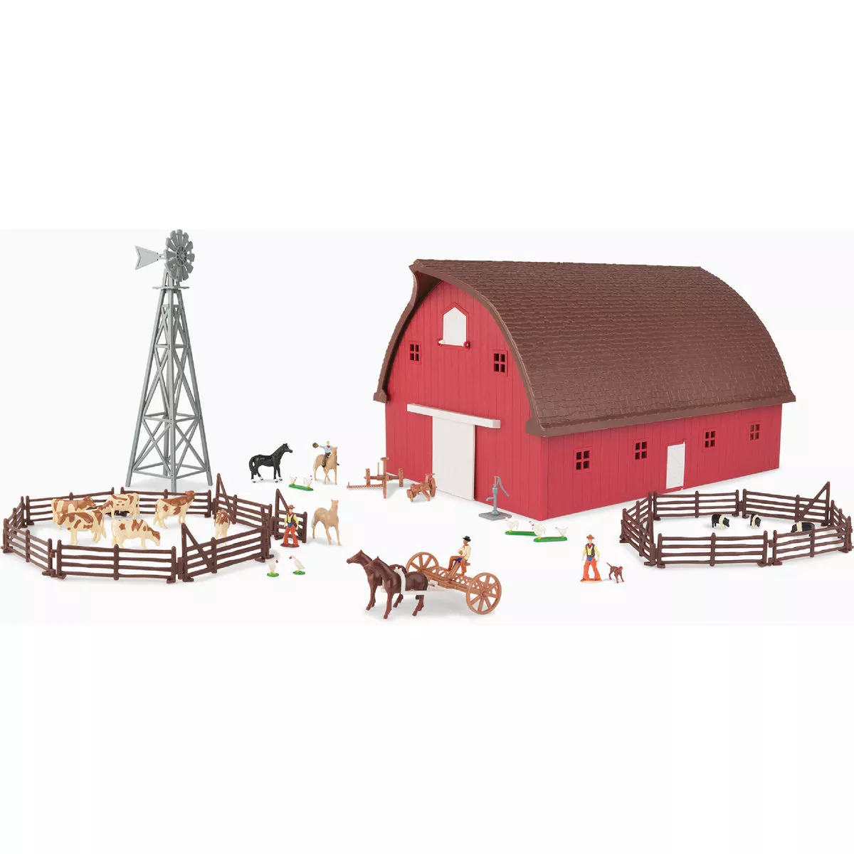 ERTL Farm Country Plastic 1:64 Gable Barn Set-