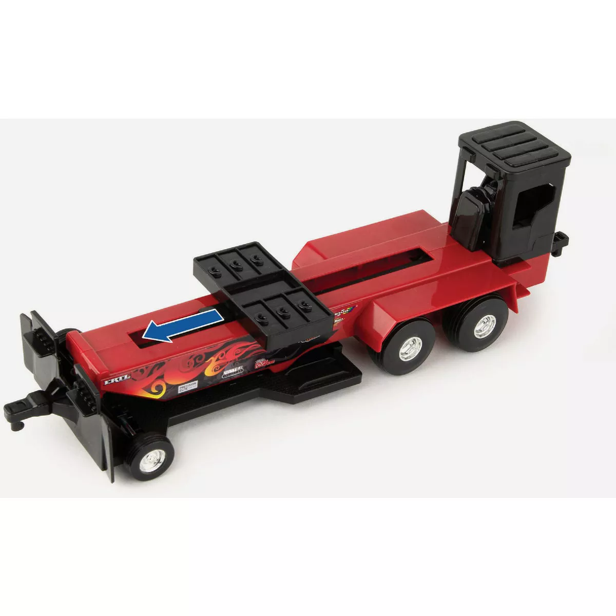 Case IH 1:32 Pull Back Puller Tractor & Sled Toy Set- - photo 4