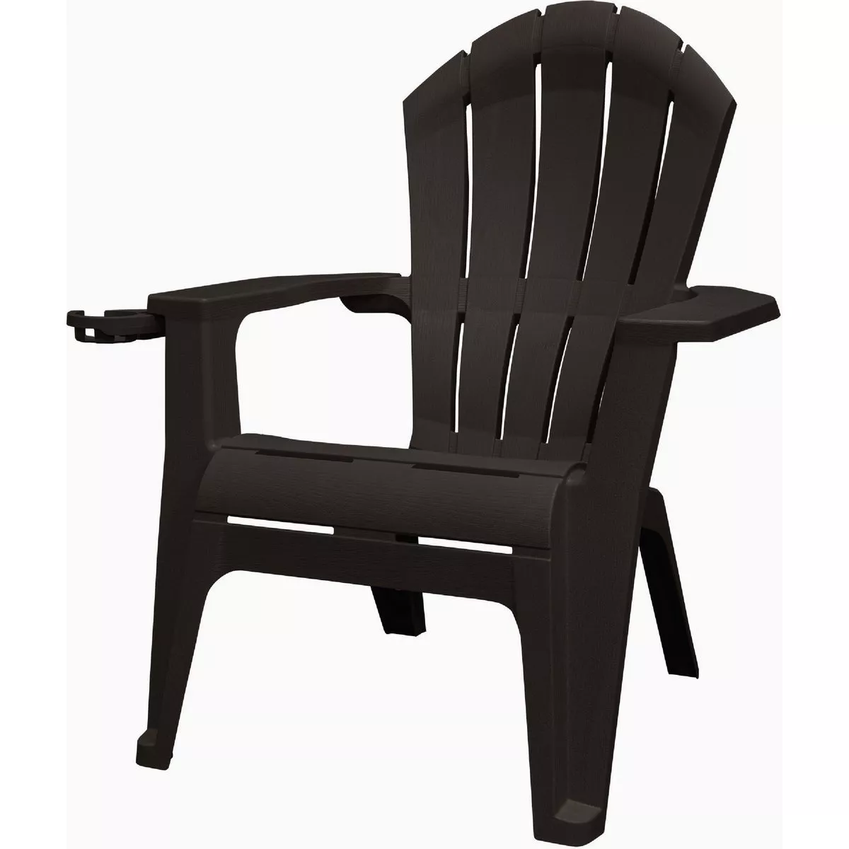 Adams RealComfort Black Resin Deluxe Adirondack Chair