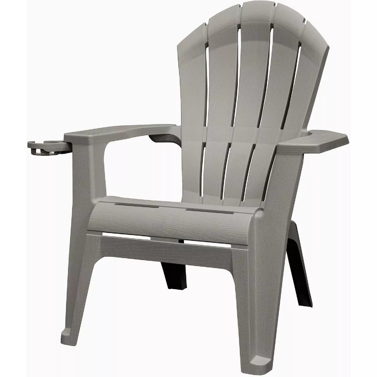 Adams RealComfort Gray Resin Deluxe Adirondack Chair