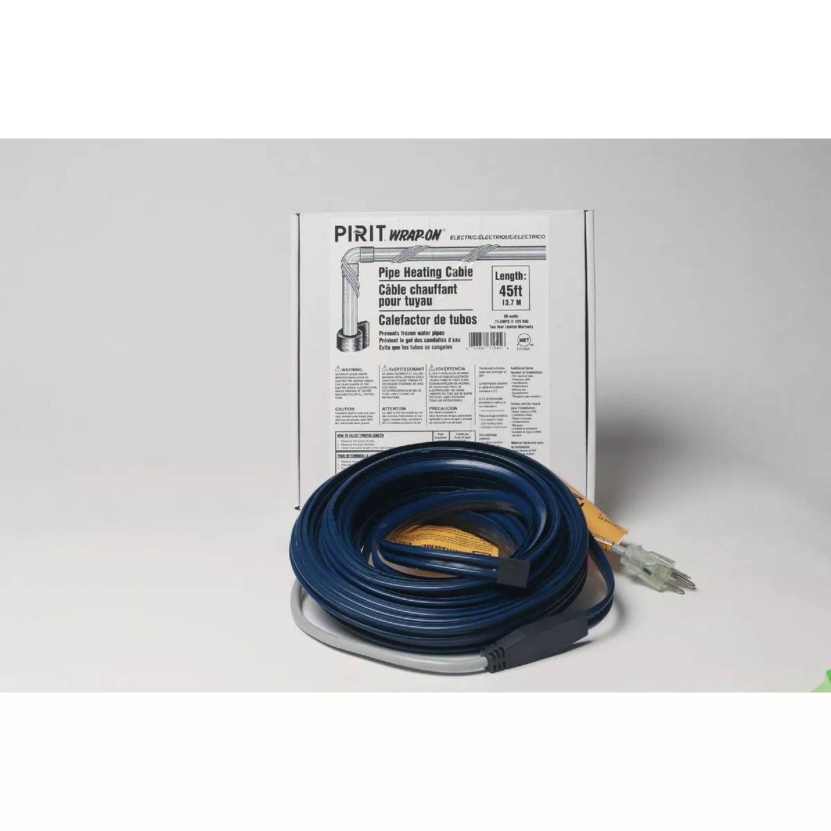 Wrap-On Pipe Heating Cable 45'