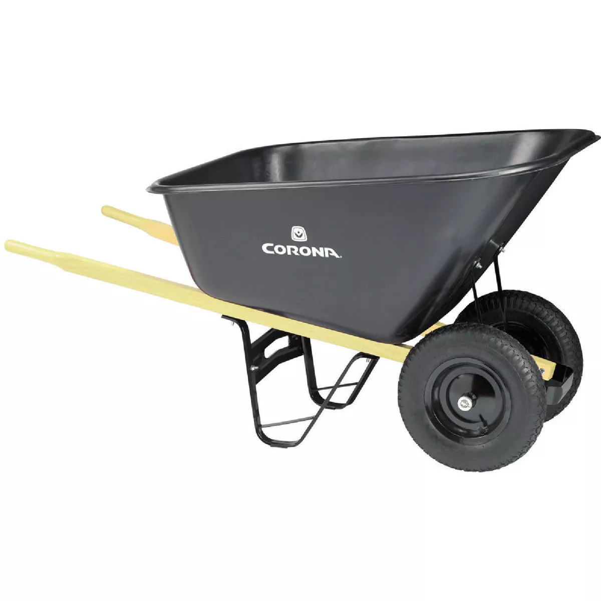 Corona 10 Cu. Ft. Dual Tire Poly Wheelbarrow-
