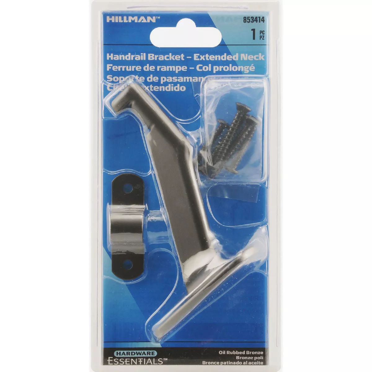 Hardware Essentials Extended Neck Handrail Bracket, Oil Rubbed Bronze- - photo 2