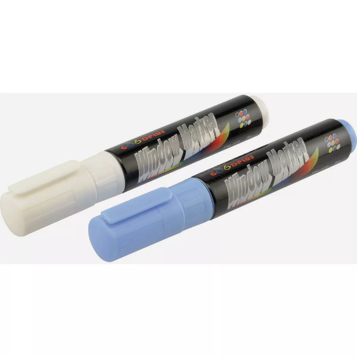 Hillman Liquid Chalk Markers (Blue/White) - 2 pc