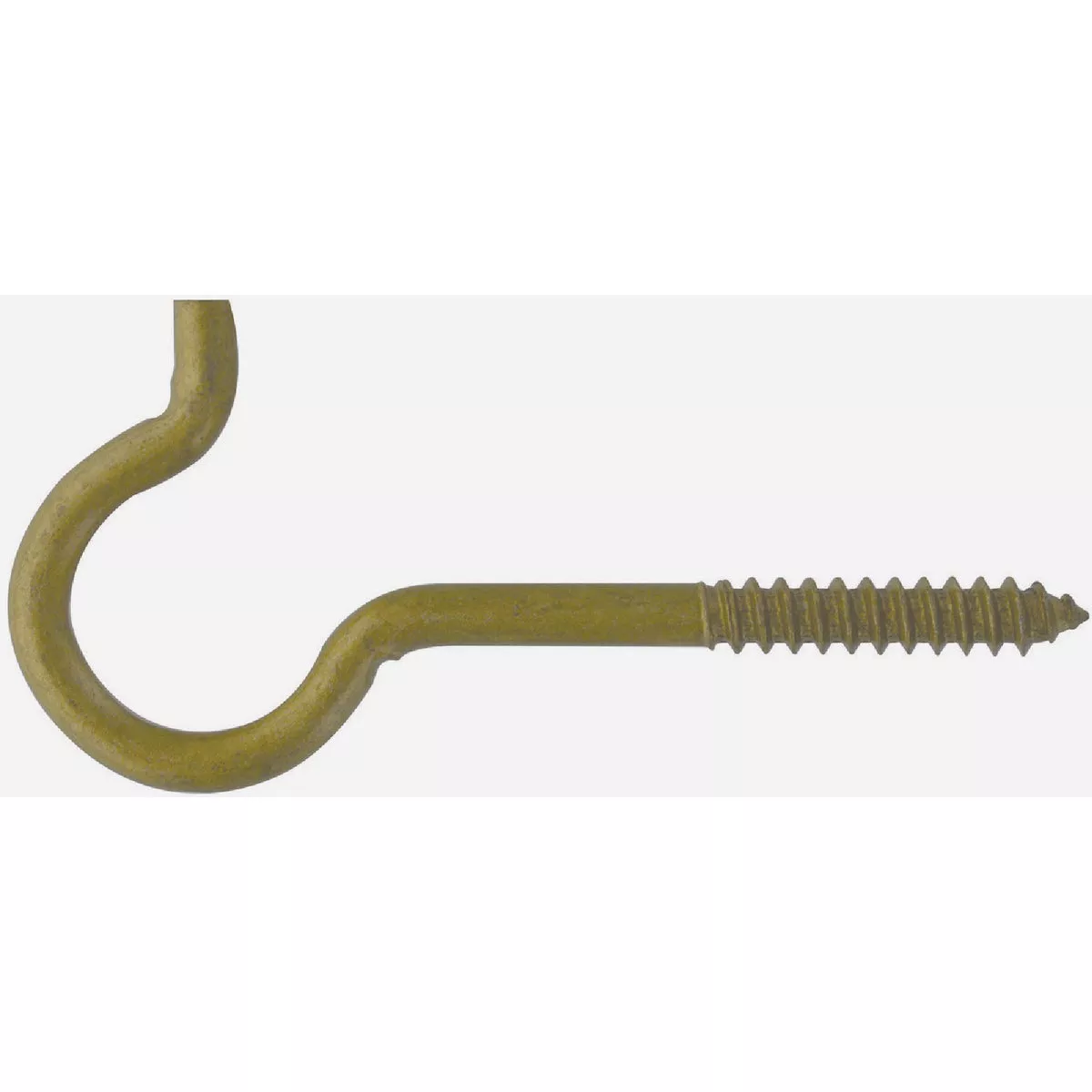 Hillman Durasteel 3/8 In. x 4-7/8 In. Gold Flagged Screw Ceiling Hook