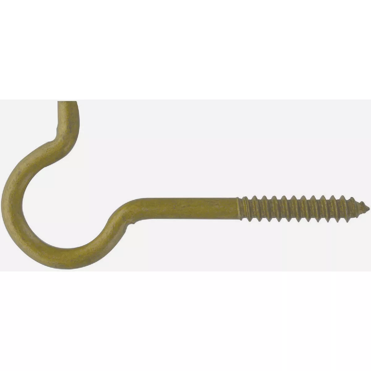 Hillman Durasteel #3 x 4-1/8 In. Gold Flagged Screw Ceiling Hook-