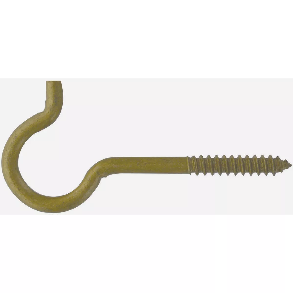 Hillman Durasteel #2 x 4-7/16 In. Gold Flagged Screw Ceiling Hook