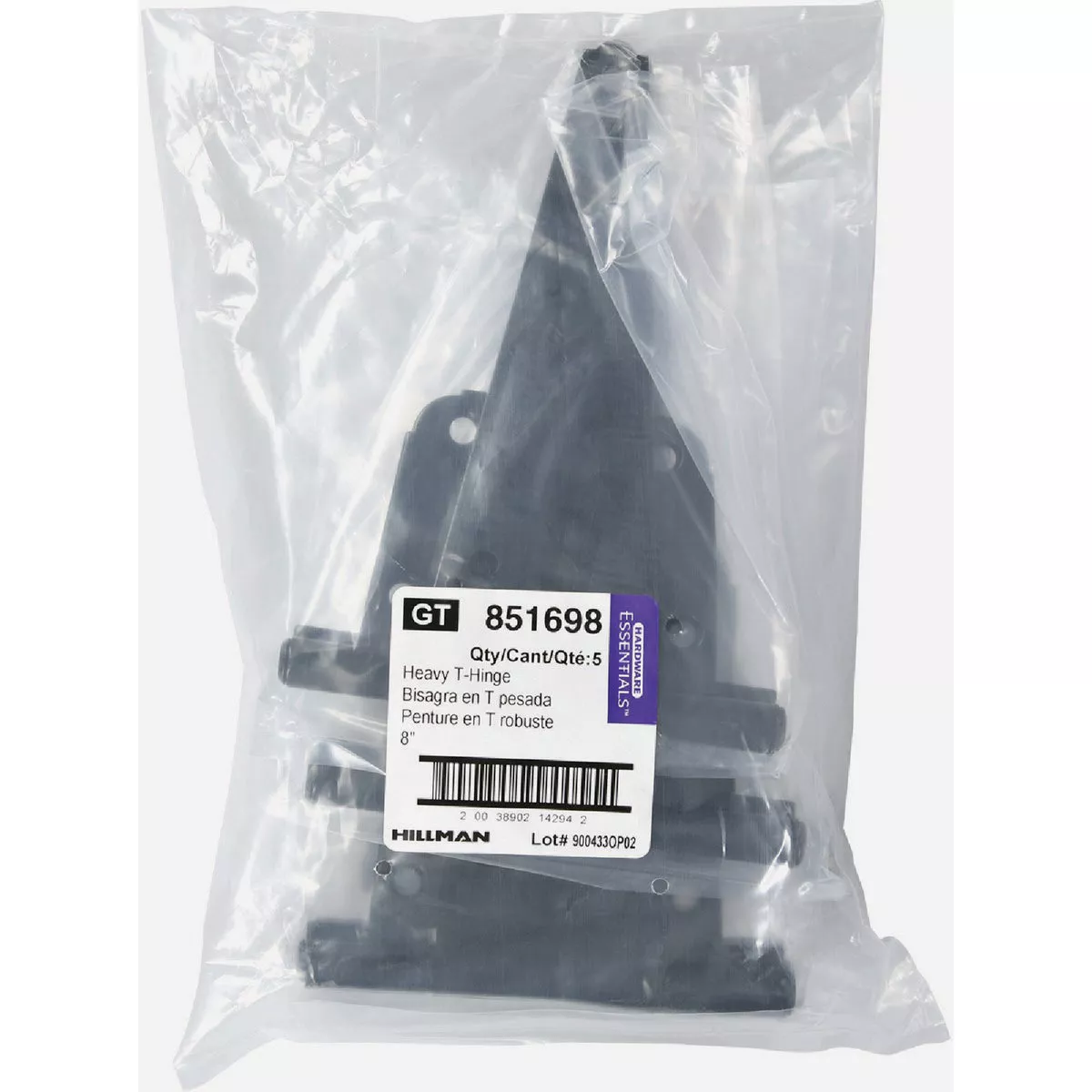 Hardware Essentials 8 In. Black Steel Heavy-Duty Tee Hinge - photo 2